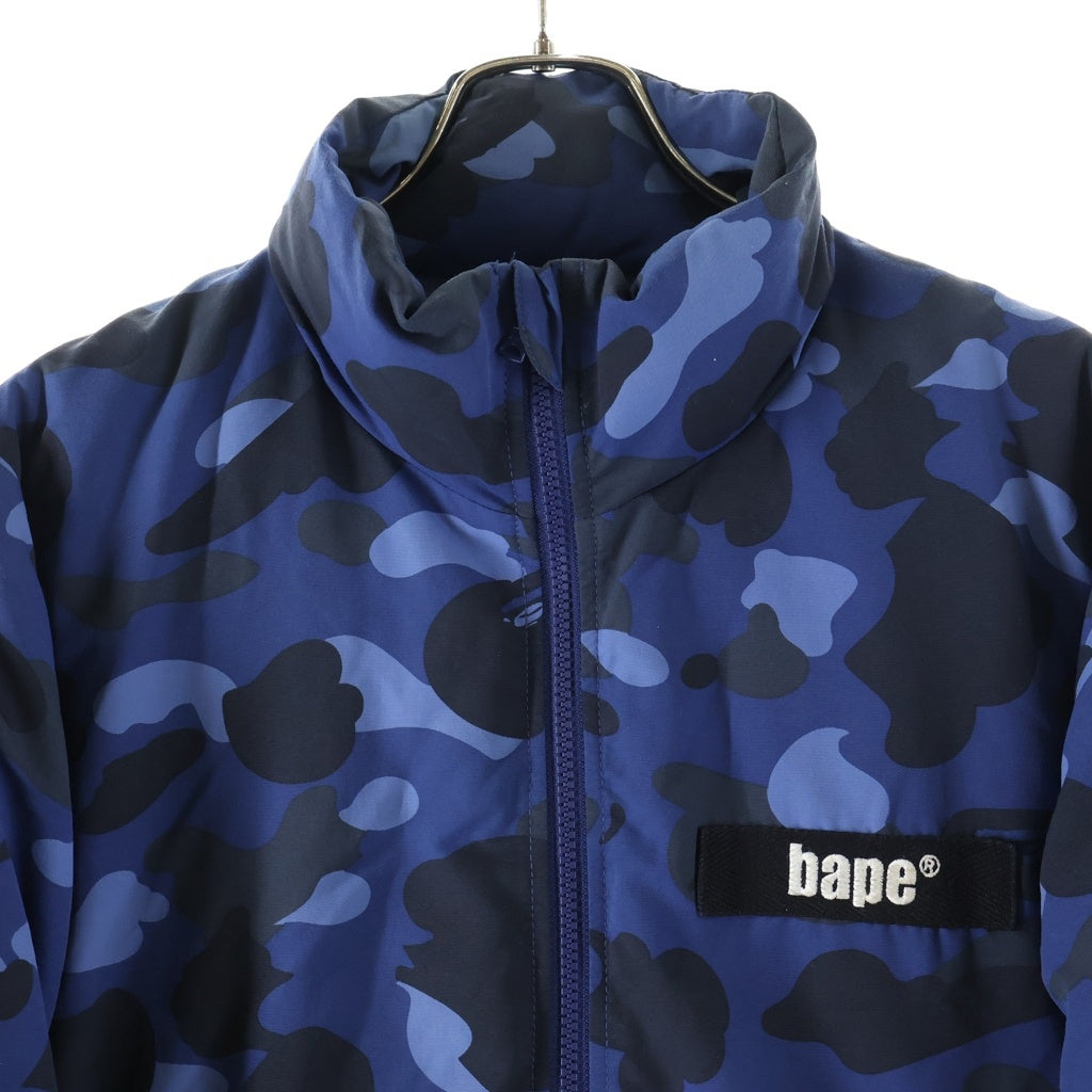 A BATHING APE(アベイシングエイプ) COLOR CAMO DOWN JACKET カラーカモ ダウンジャケット ブルー 001HJC801010X