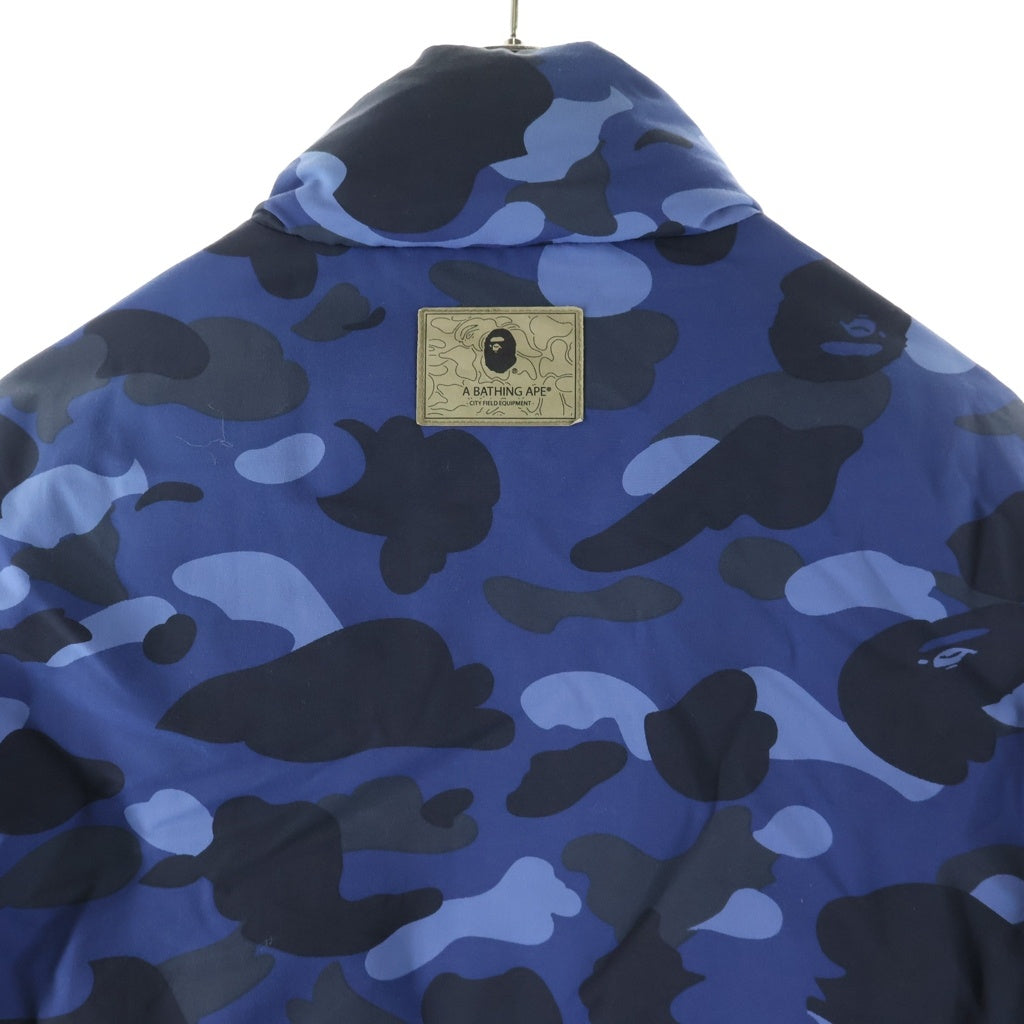 A BATHING APE(アベイシングエイプ) COLOR CAMO DOWN JACKET カラーカモ ダウンジャケット ブルー 001HJC801010X
