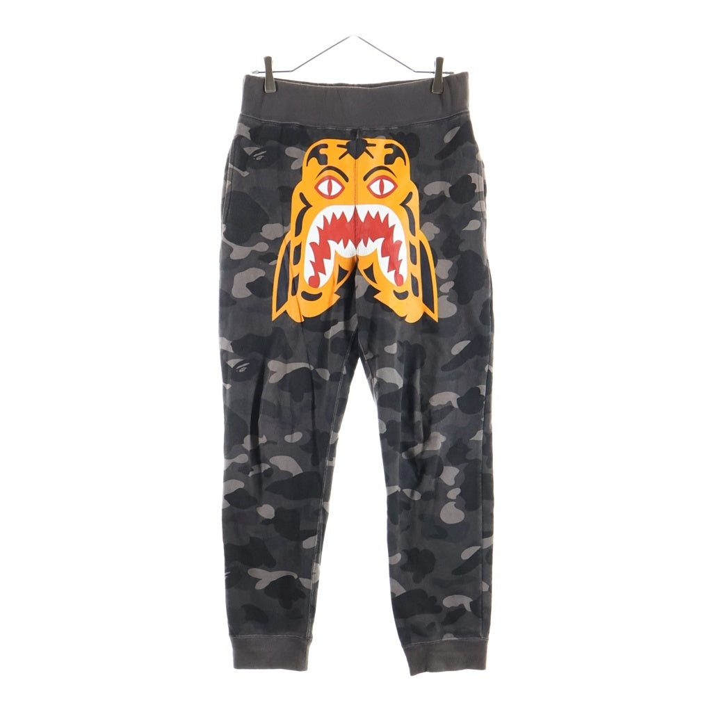 A BATHING APE(アベイシングエイプ) COLOR CAMO TIGER SWEAT PANTS カラーカモ タイガー スウェットパンツ ジョガーパンツ グレー 001PTE701003X