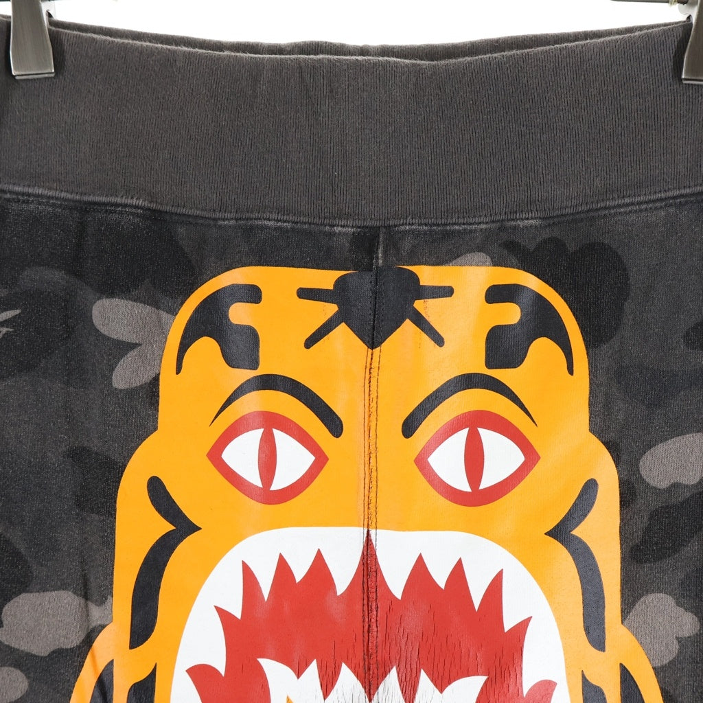 A BATHING APE(アベイシングエイプ) COLOR CAMO TIGER SWEAT PANTS カラーカモ タイガー スウェットパンツ ジョガーパンツ グレー 001PTE701003X