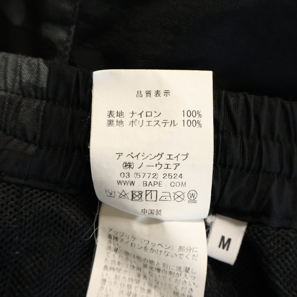 A BATHING APE(アベイシングエイプ) CITY CAMO LINE TRACK PANTS シティカモ ライントラックパンツ ブラック 001PTE801006X