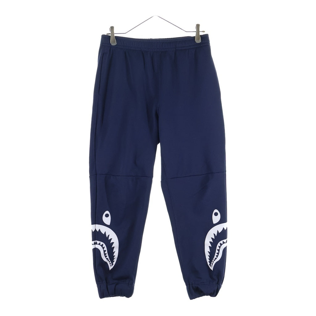 A BATHING APE(アベイシングエイプ) SIDE SHARK SLIM TRACK PANTS サイドシャーク スリムトラックパンツ ネイビー 001PTD701015X