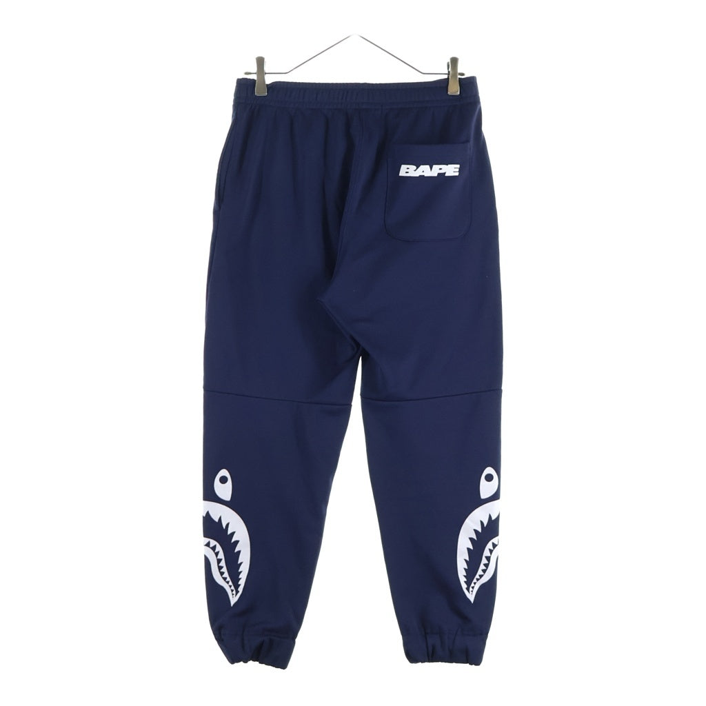 A BATHING APE(アベイシングエイプ) SIDE SHARK SLIM TRACK PANTS サイドシャーク スリムトラックパンツ ネイビー 001PTD701015X