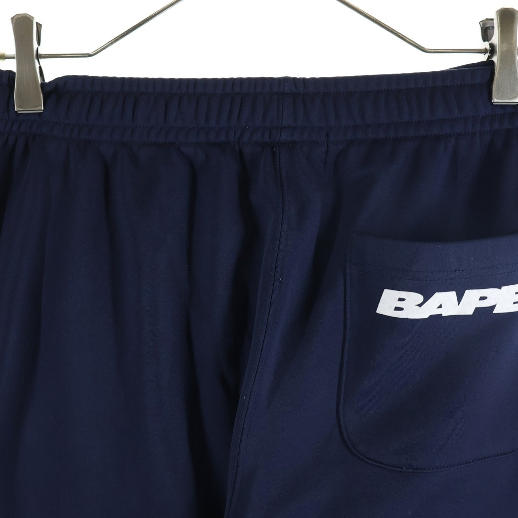 A BATHING APE(アベイシングエイプ) SIDE SHARK SLIM TRACK PANTS サイドシャーク スリムトラックパンツ ネイビー 001PTD701015X