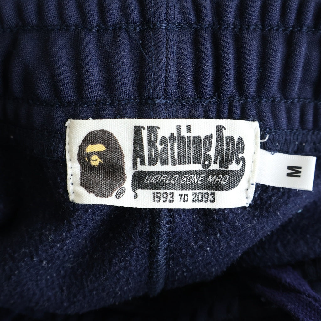 A BATHING APE(アベイシングエイプ) SIDE SHARK SLIM TRACK PANTS サイドシャーク スリムトラックパンツ ネイビー 001PTD701015X