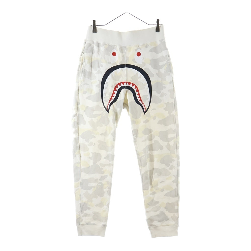 A BATHING APE(アベイシングエイプ) CITY CAMO SHARK SWEAT PANTS シティカモ シャーク スウェットパンツ ホワイト 001PTF701008X