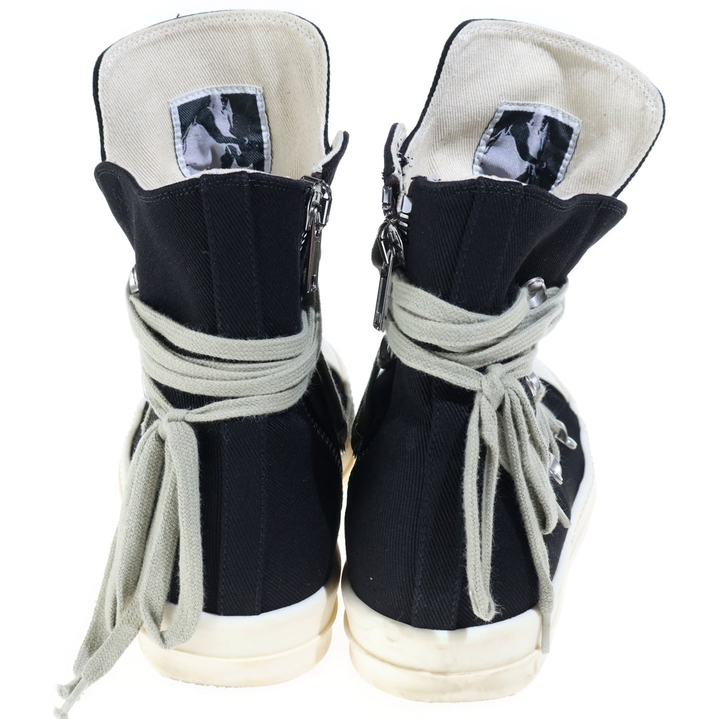 DRKSHDW(ダークシャドウ) Mega Lace メガレース ハイカット スニーカー キャンバス ブラック