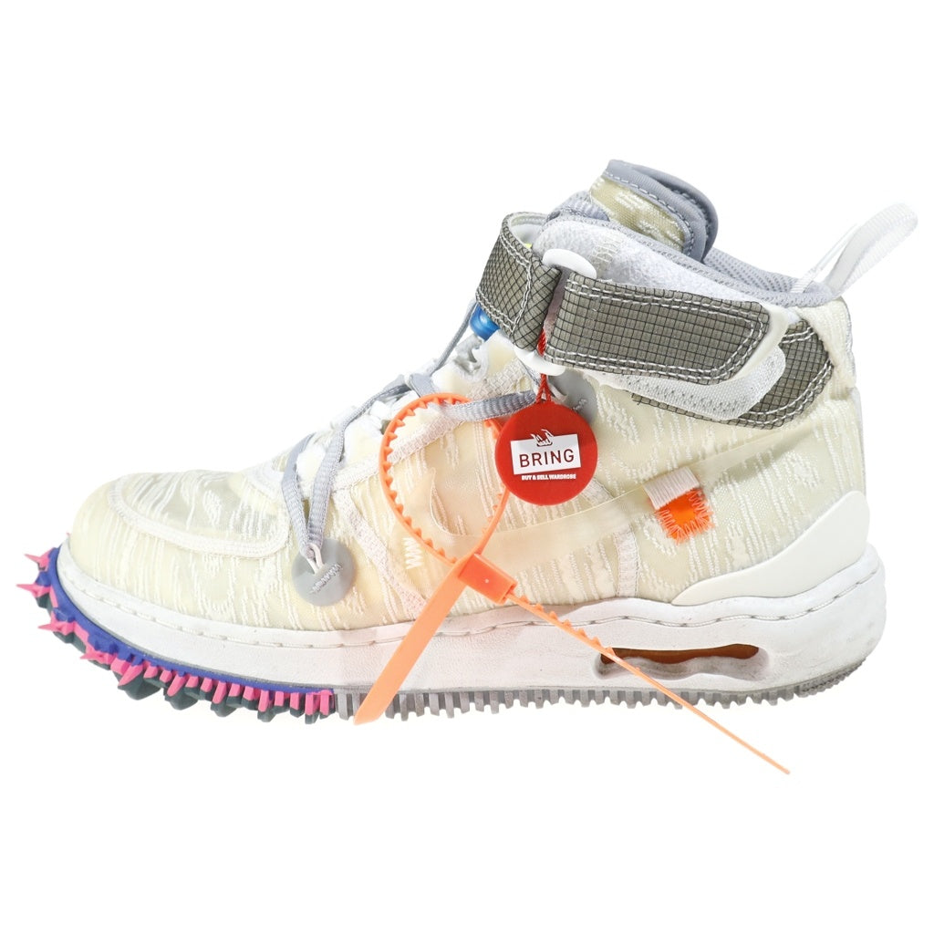 NIKE(ナイキ) ×OFF-WHITE AIR FORCE 1 MID オフホワイト エアフォース1 ミッドカットスニーカー ホワイト US8.5/26.5cm D06290-100