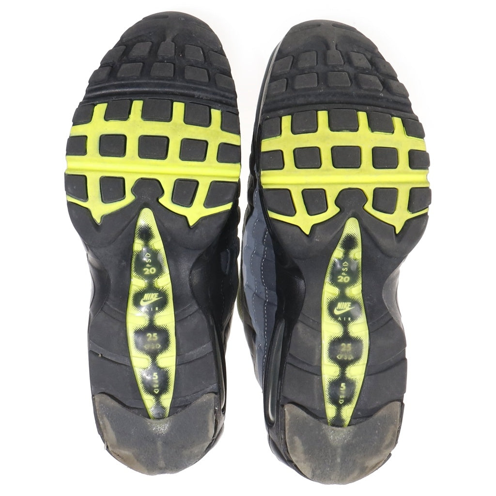 NIKE(ナイキ) AIR MAX 95 OG NEON YELLOW エアマックス95 ネオンイエロー ローカットスニーカー グレー/イエロー US9.5/27.5cm CT1689-001