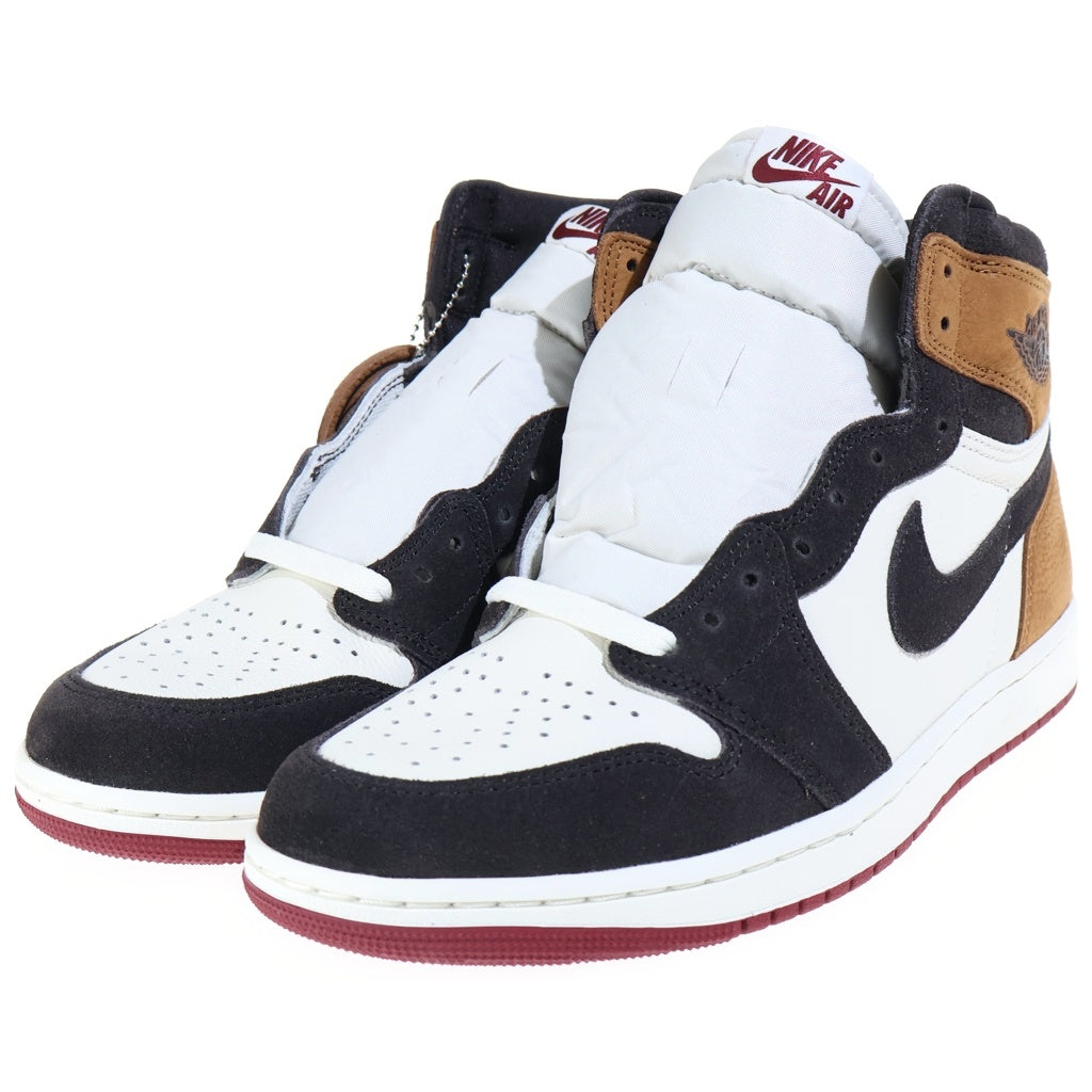 NIKE(ナイキ) AIR JORDAN 1 HIGH LOVE LETTER エアジョーダン1 ハイ OG ラブレター ハイカットスニーカー シューズ ブラウン/ホワイト US10/28cm DZ5485-201
