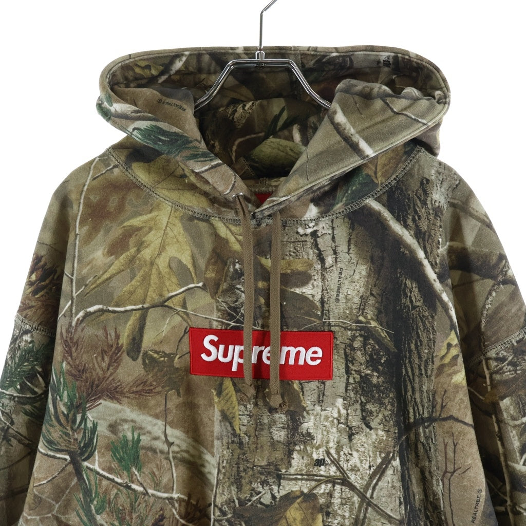 SUPREME(シュプリーム) 25AW Box Logo Hooded Sweatshirt Realtree AP Camo ボックスロゴ フーデッドスウェットシャツ プルオーバーパーカー リアルツリー カモ ブラウン