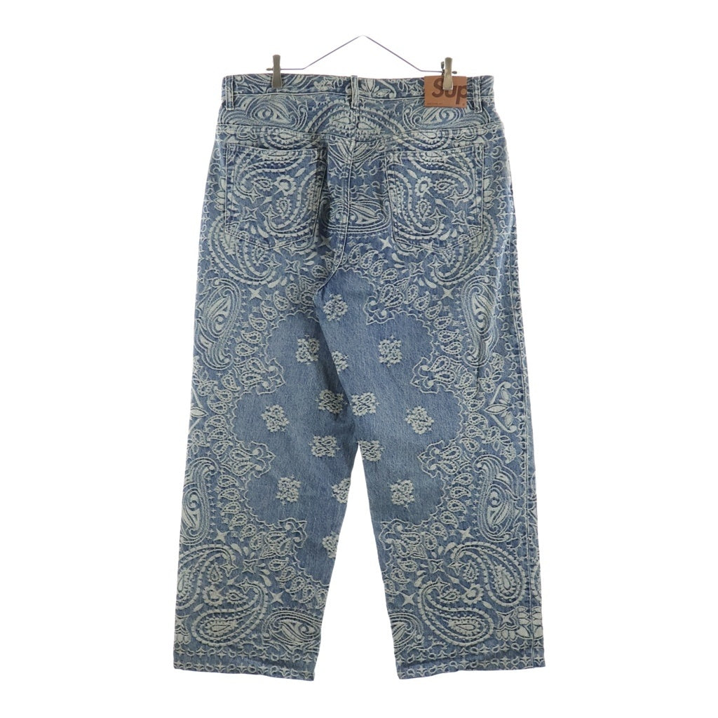 SUPREME(シュプリーム) 25SS Bandana Jacquard Baggy Jean バンダナジャカードバギージーンズ インディゴ