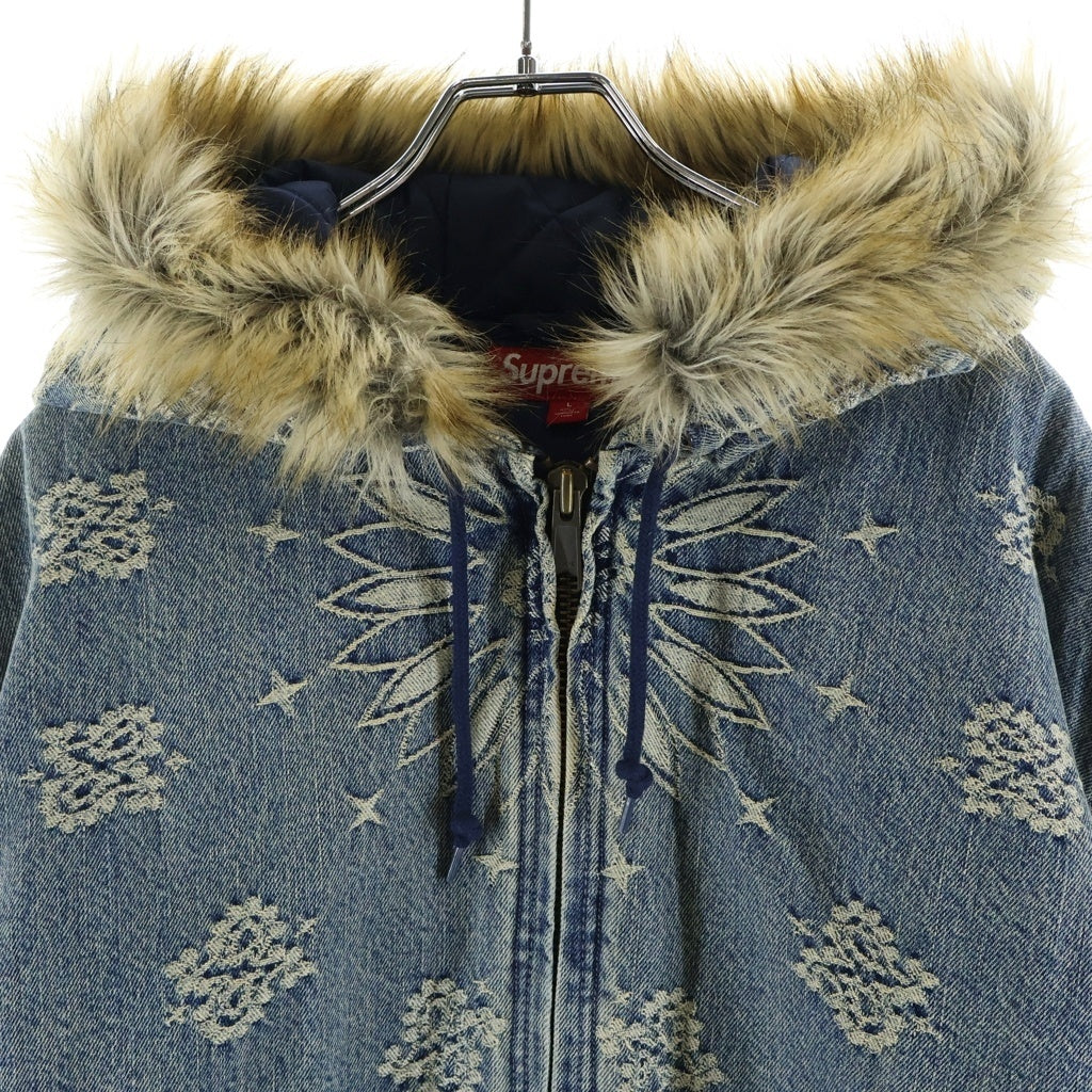 SUPREME(シュプリーム) 25SS Bandana Jacquard Denim Hooded Work Jacket バンダナジャカードデニムフーデッドワークジャケット インディゴ
