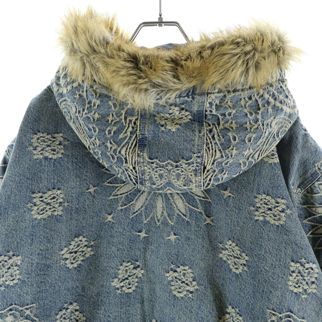 SUPREME(シュプリーム) 25SS Bandana Jacquard Denim Hooded Work Jacket バンダナジャカードデニムフーデッドワークジャケット インディゴ