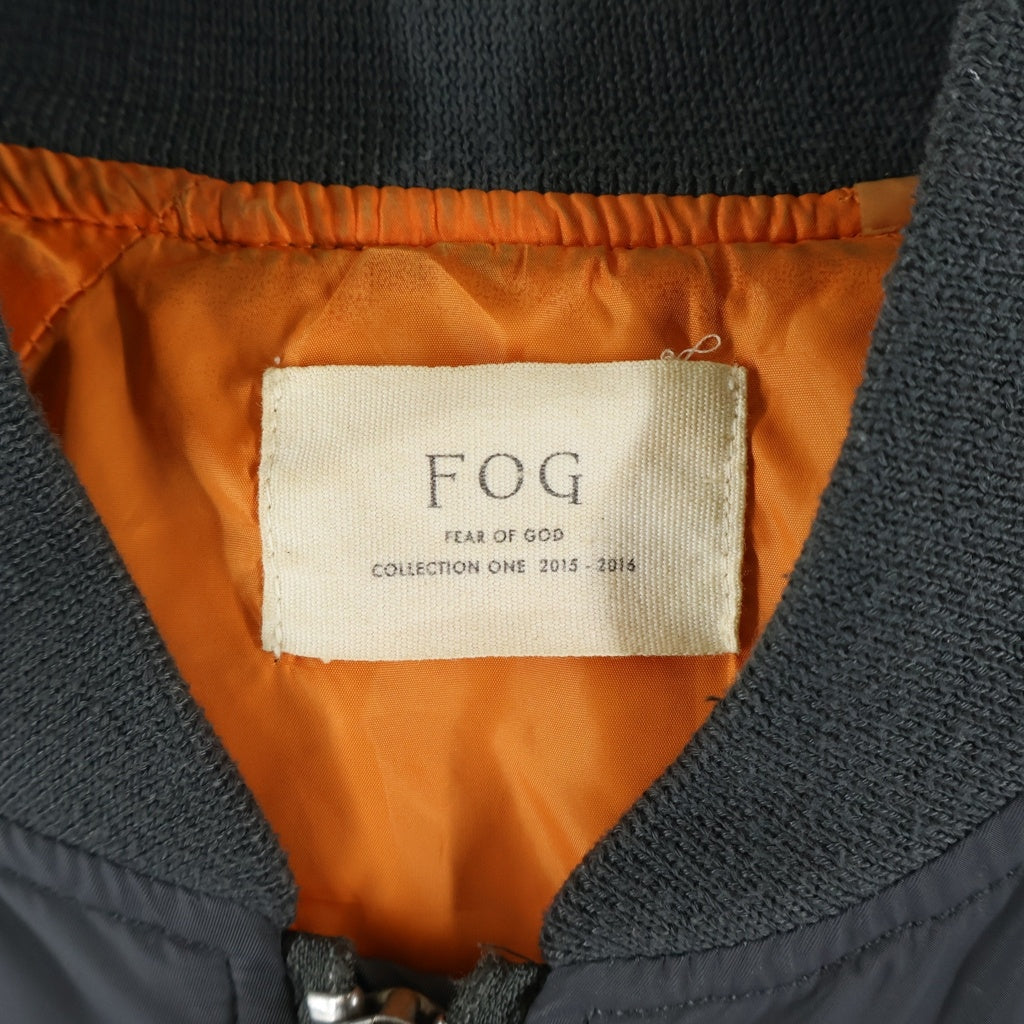 FEAR OF GOD(フィアオブゴッド) 15-16 COLLECTION1 BOMBER JACKET 初期 コレクション1 MA-1 ジップアップ フライト ジャケット グレー