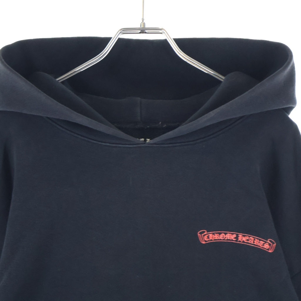 CHROME HEARTS(クロムハーツ) ×MATTY BOY 99 Eyes Chomper SWTSHRT PLVR マッティボーイ 99アイズ 袖フローラル プルオーバーパーカー ブラック