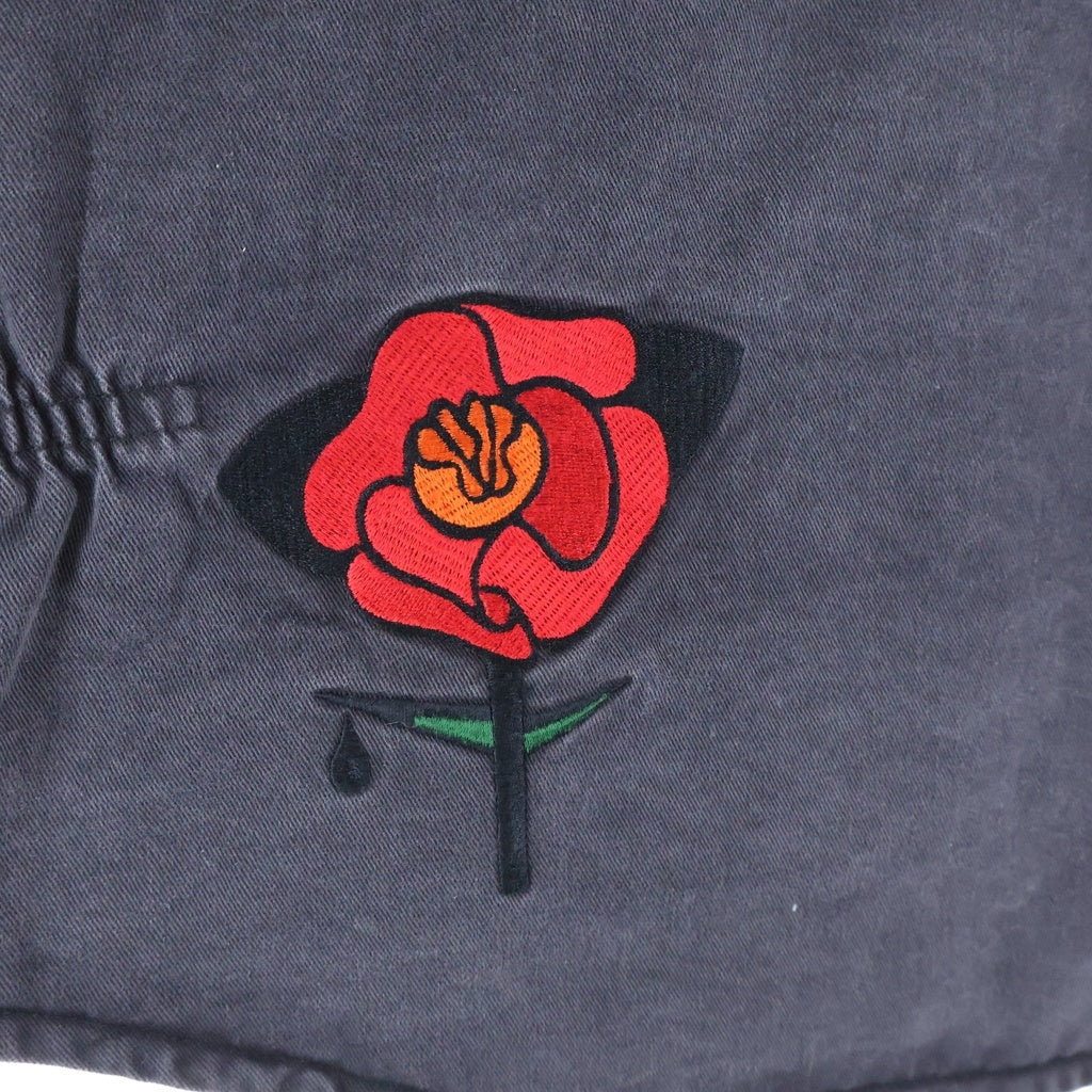 Children of the discordance(チルドレンオブザディスコーダンス) SASTR CTN VEST 刺繍 コットンワークベスト ブラック COTDVS-007