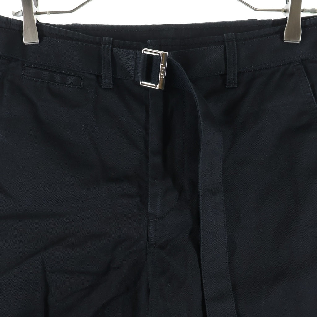 Sacai(サカイ) 26SS Cotton Chino Pants コットンチノパンツ ブラック 26-03909M
