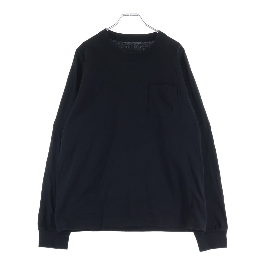 Sacai(サカイ) 26SS Print L/S T-Shirt プリント長袖Tシャツ カットソー ブラック 26-01146S