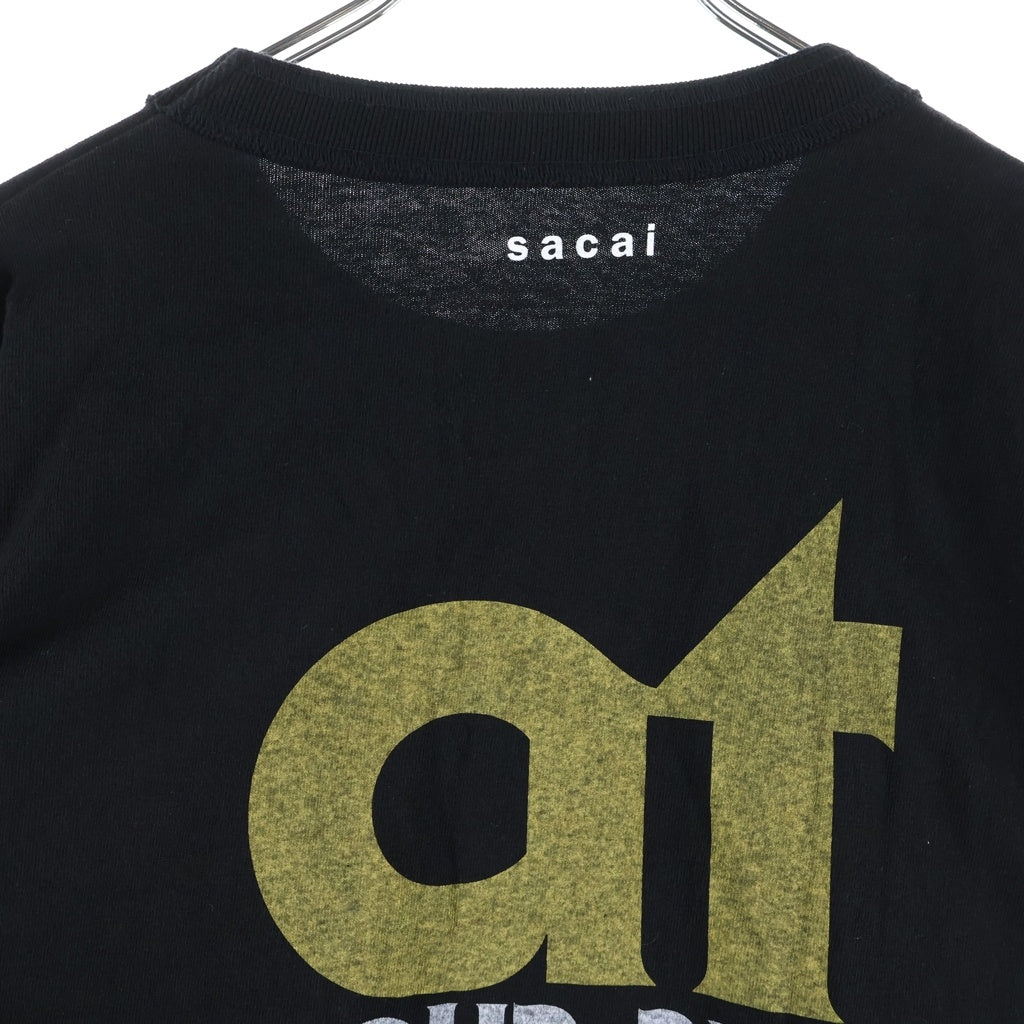 Sacai(サカイ) 26SS Print L/S T-Shirt プリント長袖Tシャツ カットソー ブラック 26-01146S