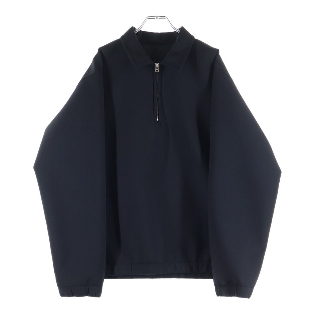 Sacai(サカイ) 24SS Suiting Bonding Pullover スーティング ボンディング プルオーバー ハーフジップ ブラック 24-03271M