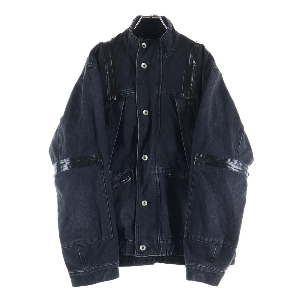 Sacai(サカイ) 26ss ジップアップデニムジャケット ブラック 26-03927M