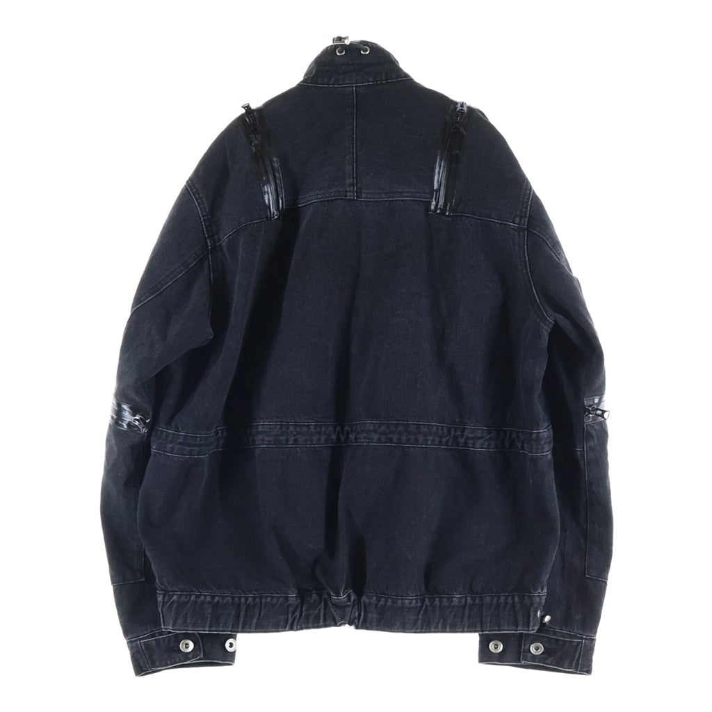 Sacai(サカイ) 26ss ジップアップデニムジャケット ブラック 26-03927M