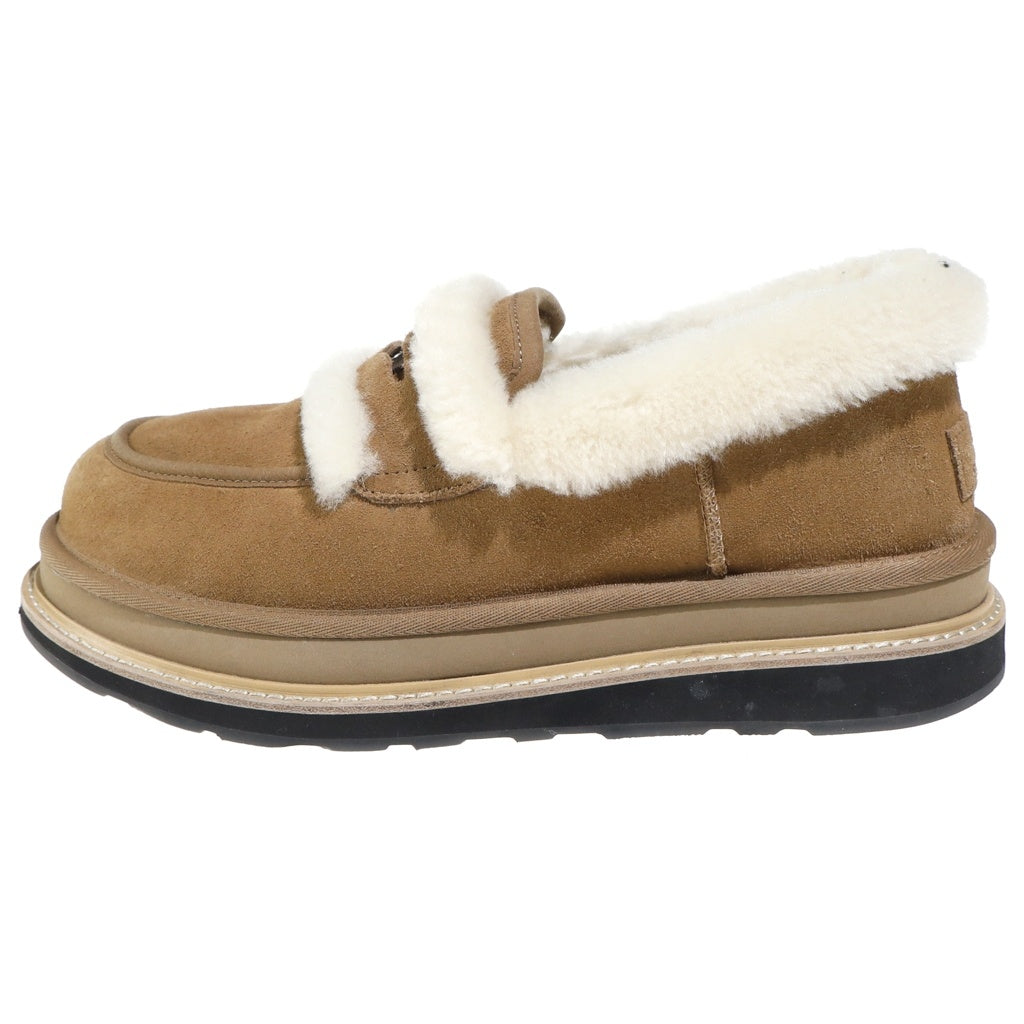 Sacai(サカイ) 25AW ×UGG Loafer Chestnut アグ ローファー チェスナット ボアシューズ ブラウン 1178370