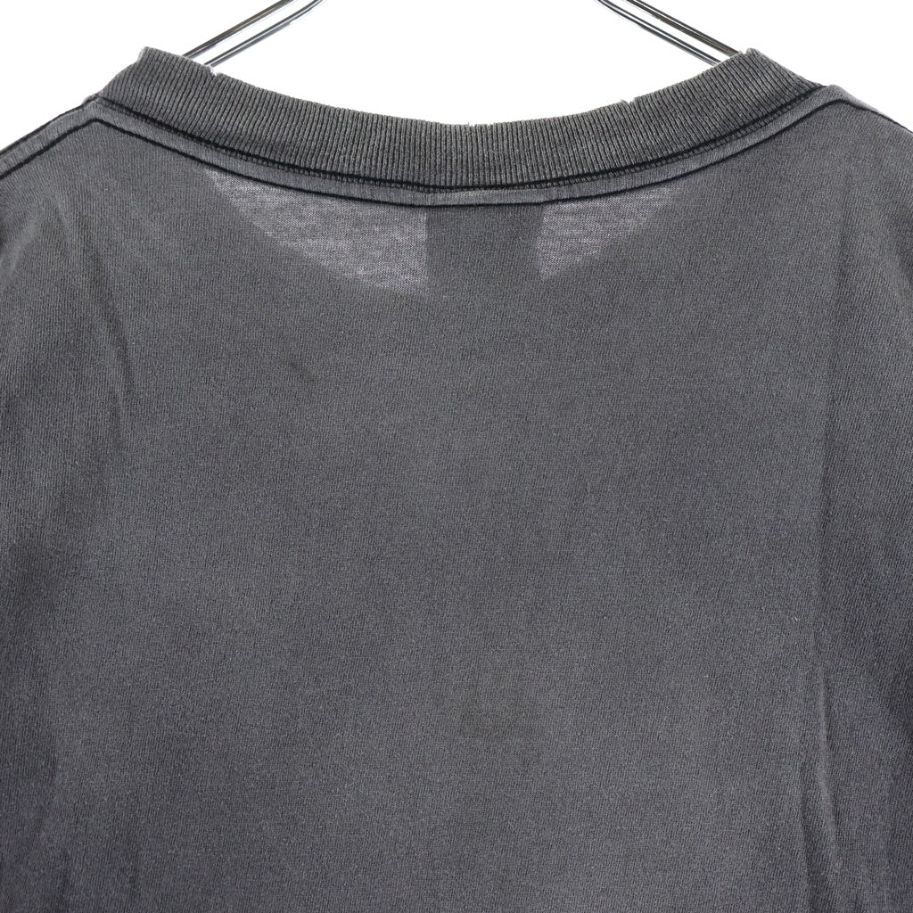 SAINT MICHAEL(セントマイケル) 26SS ×BOUNTY SAINTY HUNTER SS T-SHIRT ウォッシュド フェード加工 クルーネック半袖Tシャツカットソー ブラック SM-MK8-0000-C29
