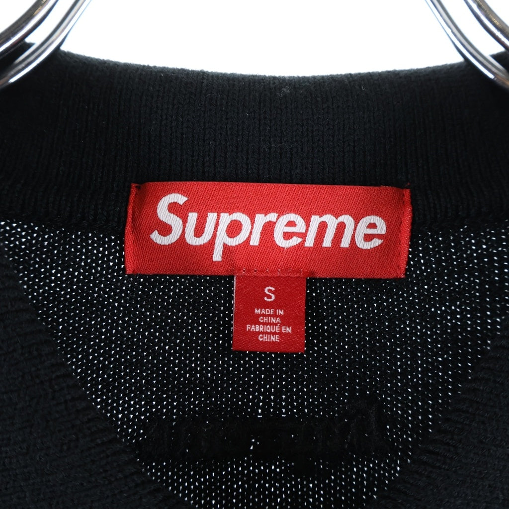 SUPREME(シュプリーム) 26SS Beaded Zip Polo ビーデッド ジップポロ ブラック