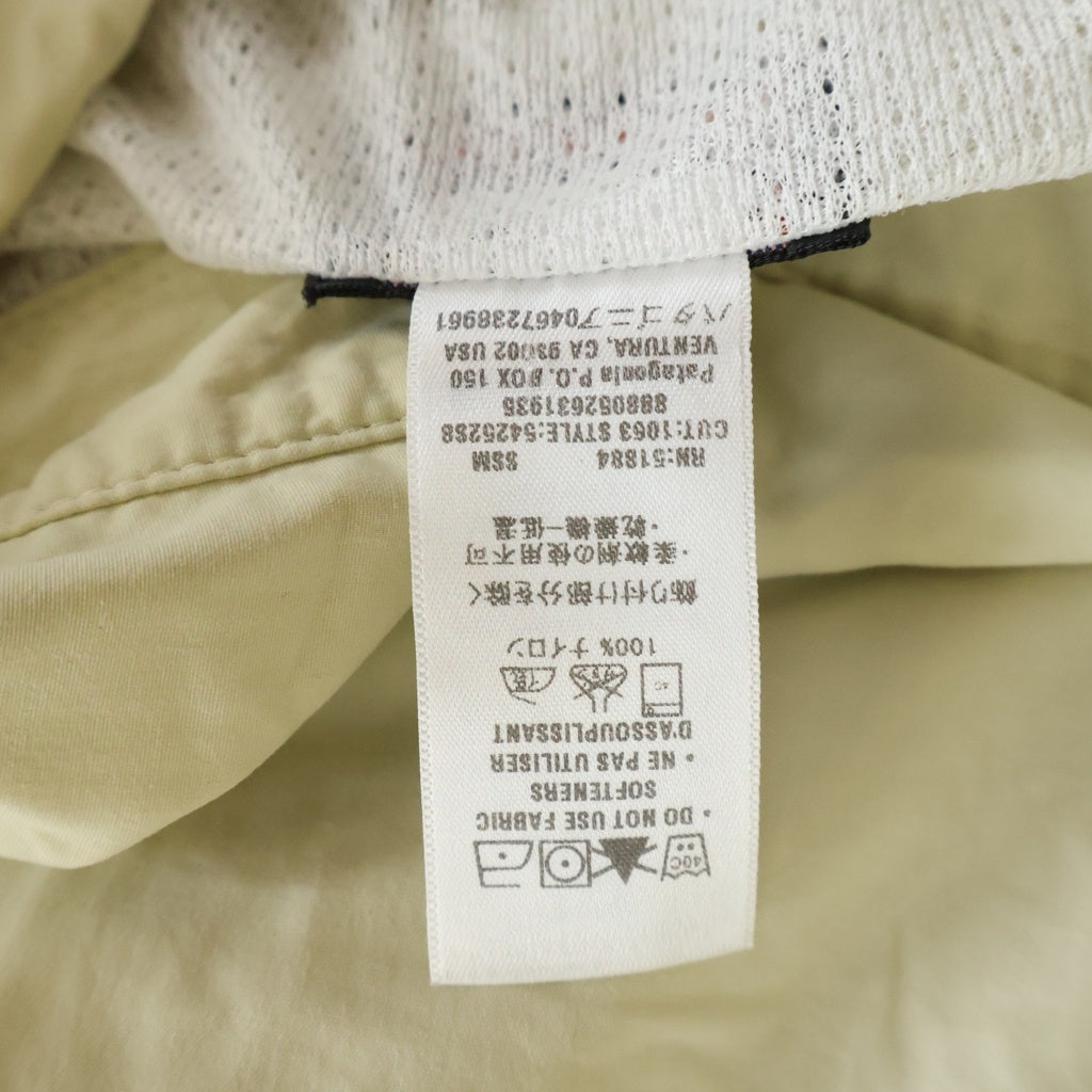 PATAGONIA(パタゴニア) USA製 Guidewater Shirt ガイドウォーター シャツ ジップアップ ナイロン ベージュ