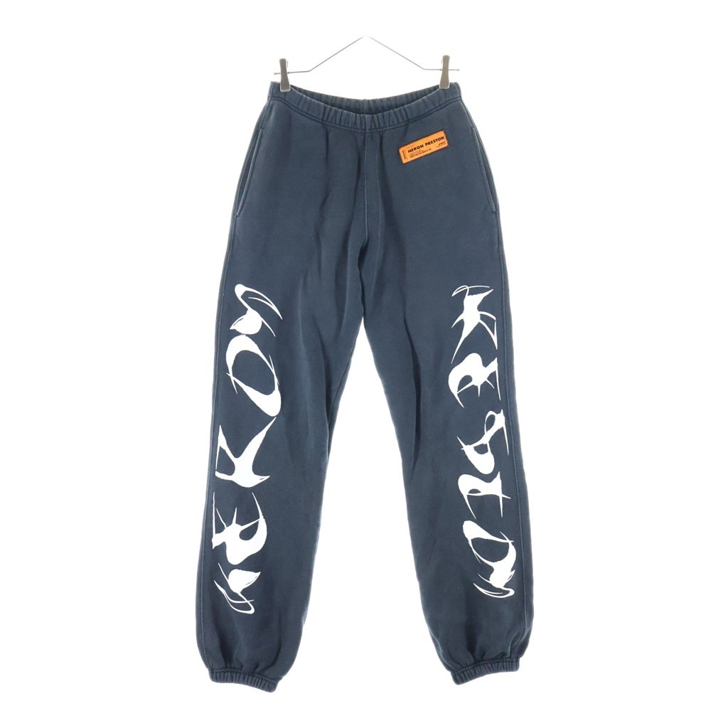HERON PRESTON(ヘロンプレストン) HP BRUSH PLAIN エイチピー ブラッシュ プレイン スウェットパンツ ブラック HWCH003F21JER001