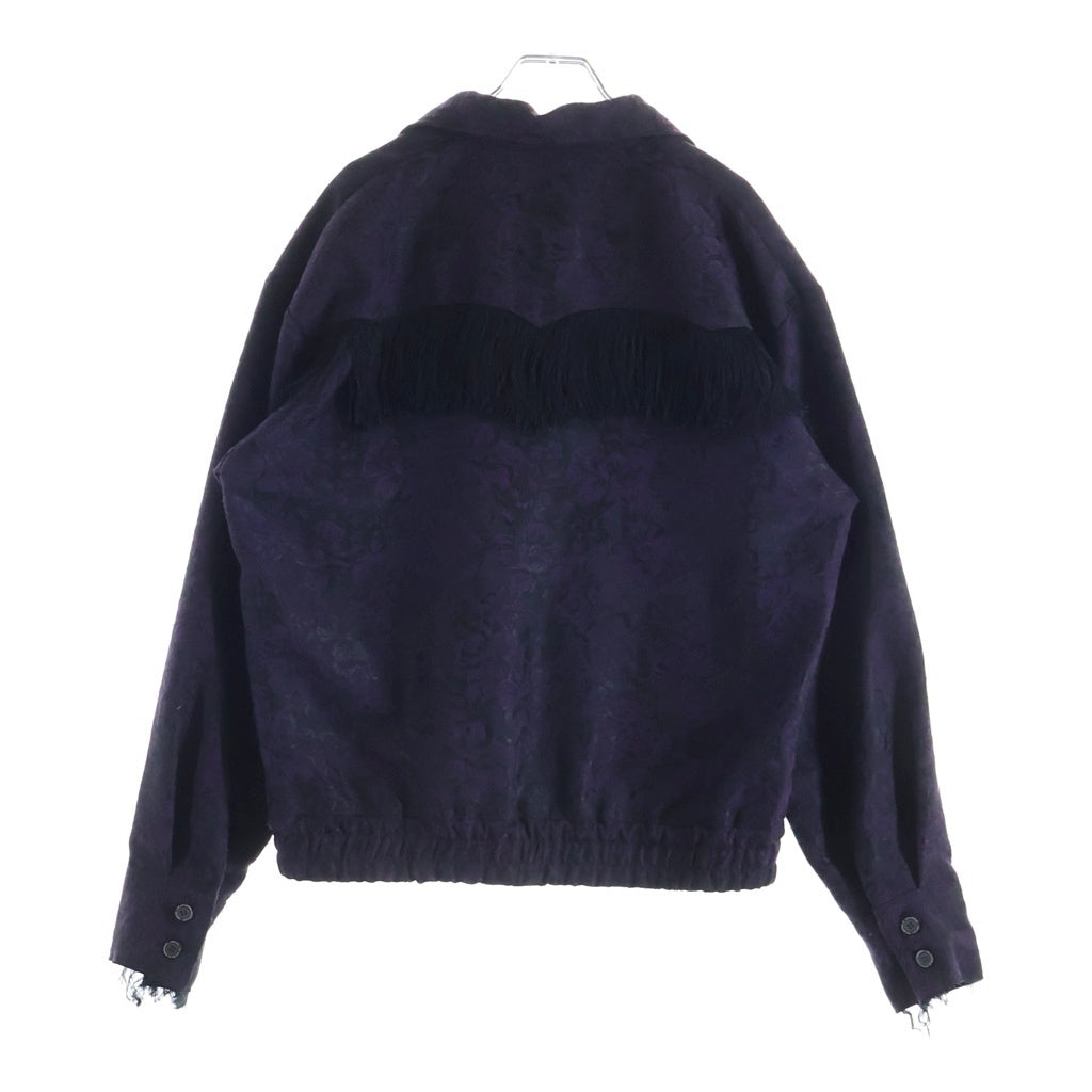 FACCIES(ファッチーズ) FRINGE JD COWBOY BLOUSON ファッチーズ フリンジ ジャカード カウボーイ ブルゾン ジャケット パープル F24S03011-1