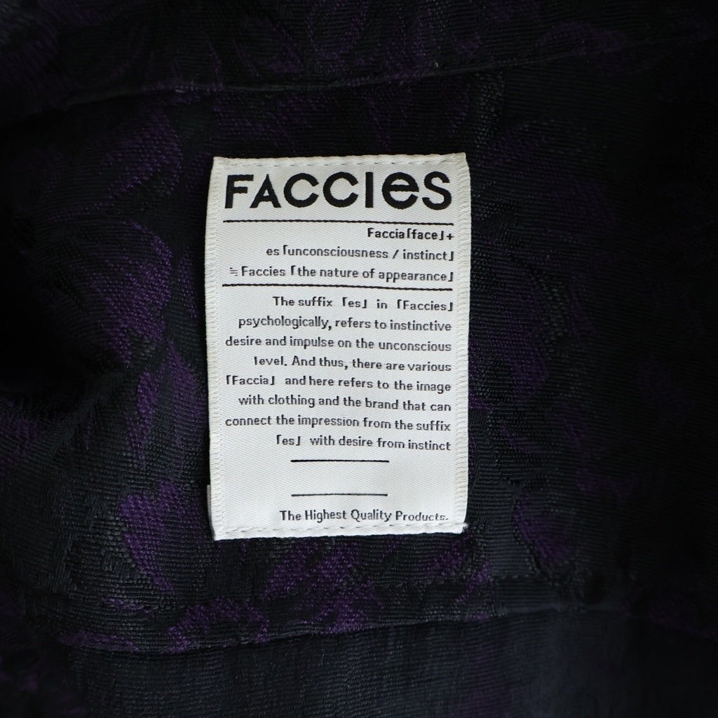 FACCIES(ファッチーズ) FRINGE JD COWBOY BLOUSON ファッチーズ フリンジ ジャカード カウボーイ ブルゾン ジャケット パープル F24S03011-1