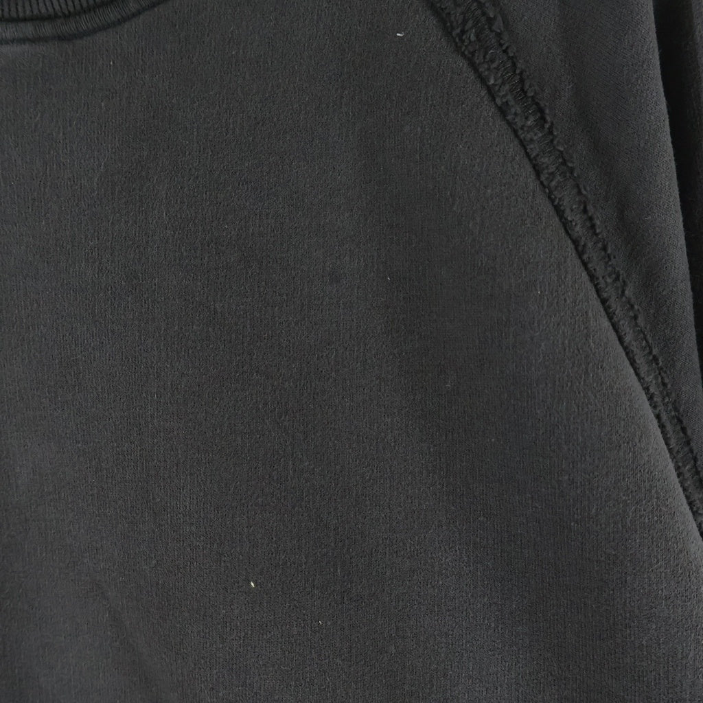 STONE ISLAND(ストーンアイランド) ロゴワッペン クルーネック 長袖スウェットトレーナー コットン ブラック K2S156100022S0A20