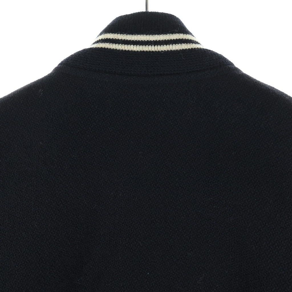 SAINT LAURENT PARIS(サンローランパリ) 15AW Teddy Jacket テディジャケット ウールスタジアムジャケット ブルゾン ブラック 354718 YYL80