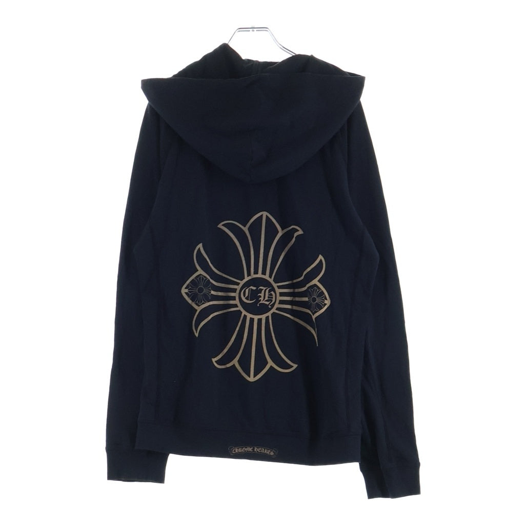 CHROME HEARTS(クロムハーツ) OLD SWTSHRT HD ZIP CHプラスプリントパーカー ブラック/ホワイト
