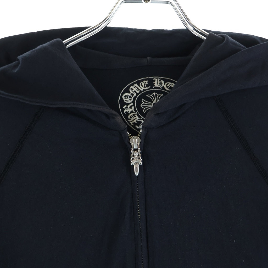 CHROME HEARTS(クロムハーツ) OLD SWTSHRT HD ZIP CHプラスプリントパーカー ブラック/ホワイト