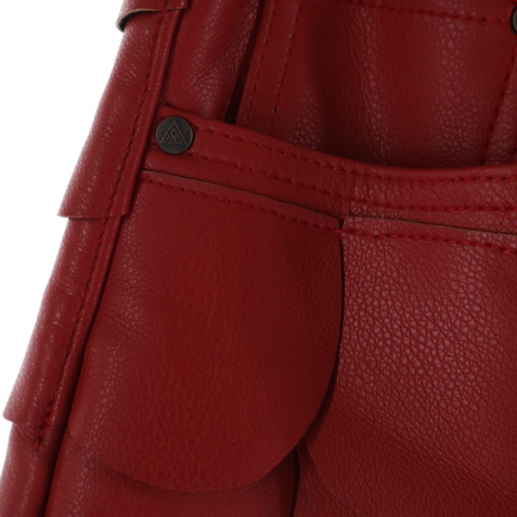 VALABASAS Dragon Scales Leather Shorts ドラゴン スケイルズ レザー ショーツ ハーフパンツ レッド