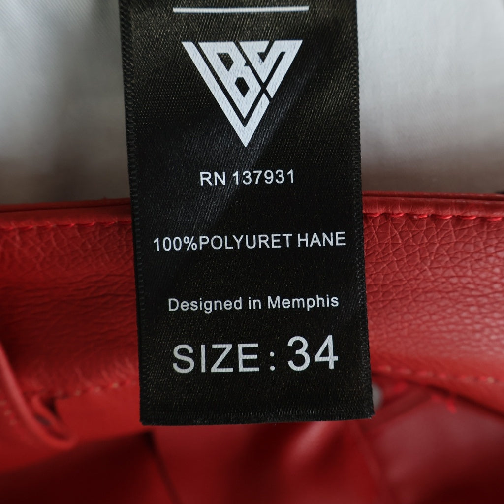 VALABASAS Dragon Scales Leather Shorts ドラゴン スケイルズ レザー ショーツ ハーフパンツ レッド