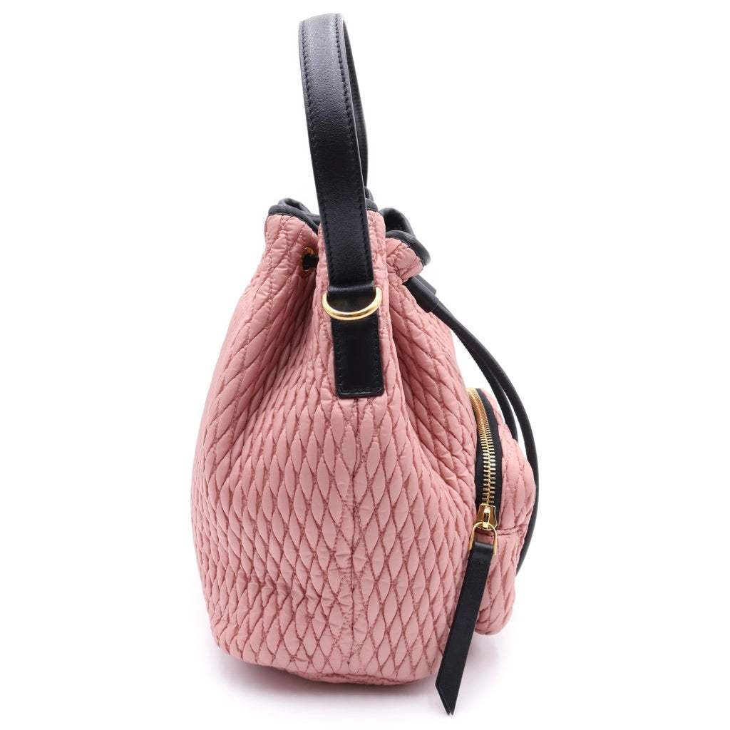 MONCLER(モンクレール) Kilia Drawstring キリア ドローストリング 2way ショルダーバッグ ピンク H209B5L00004