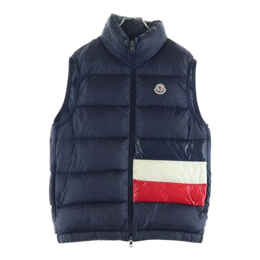 MONCLER(モンクレール) 19AW Sovex ソベックス トリコロール ロゴワッペン ダウンベスト ネイビー レディース