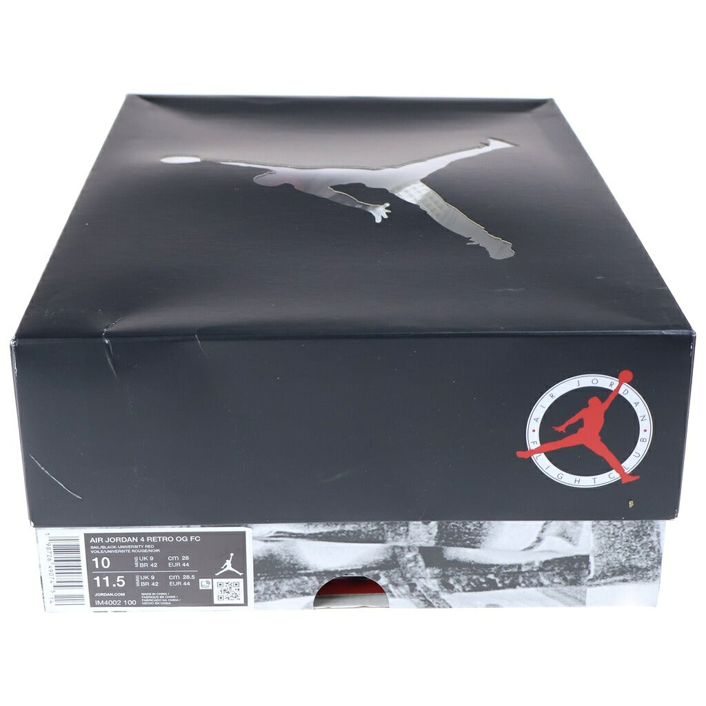 NIKE(ナイキ) AIR JORDAN 4 RETRO OG FC FLIGHT CLUB IM4002-100 エアジョーダン4 フライトクラブ ハイカットスニーカー ホワイト US10/28cm