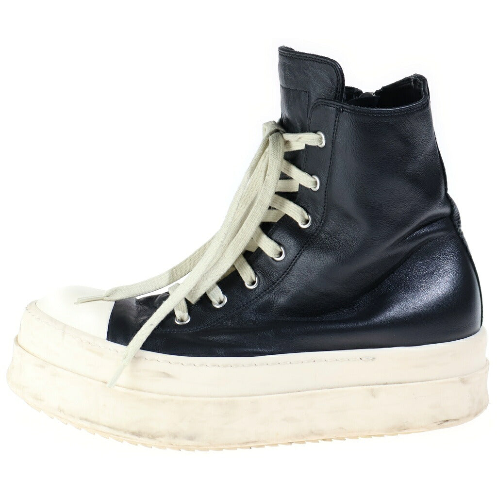 Rick Owens(リックオウエンス) MEGA BUMPER SNEAKS メガバンパー スニーカーズ ハイカットスニーカー ブラック/ホワイト