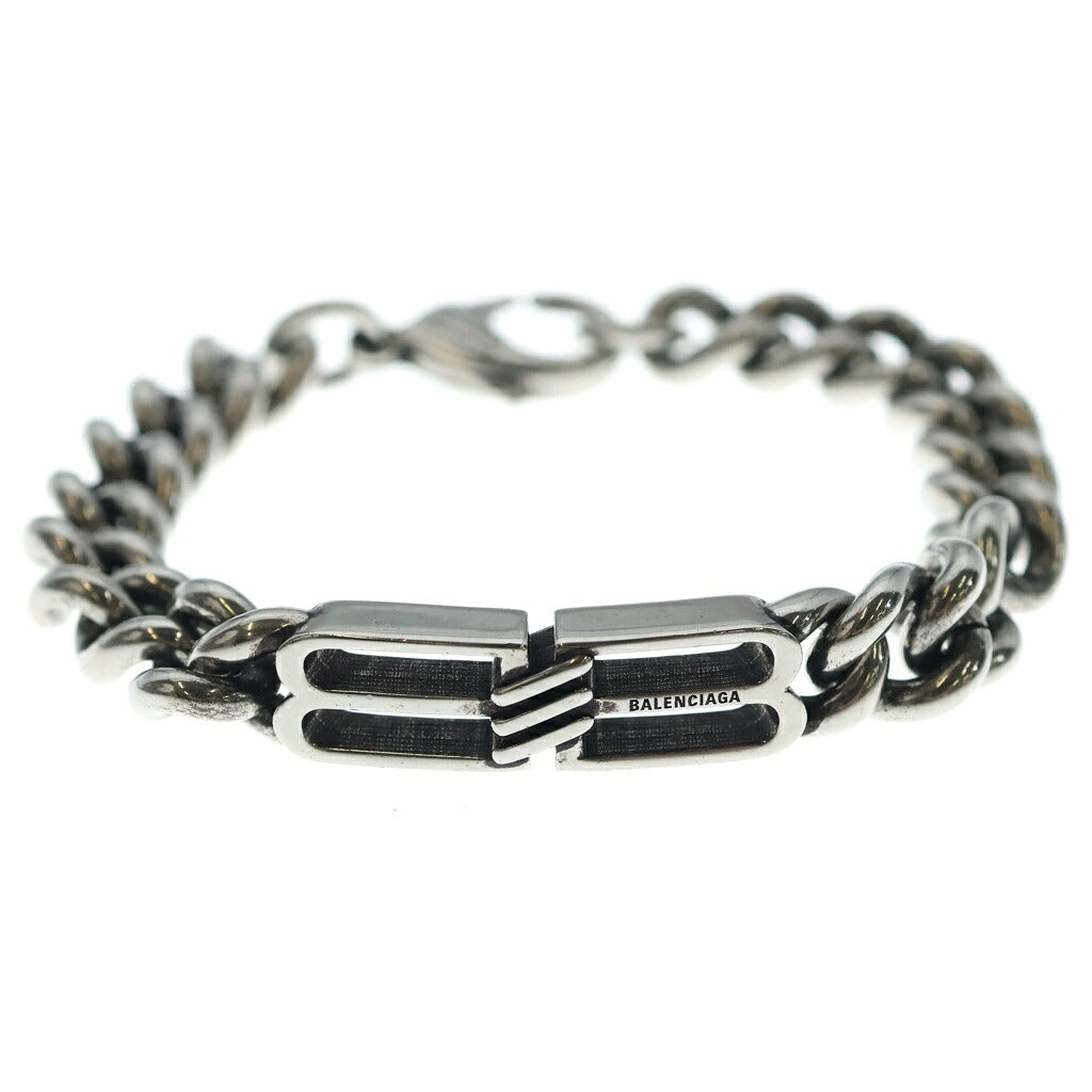 BALENCIAGA(バレンシアガ) BB ICON THIN BRACELET BBアイコン ブレスレット シルバー