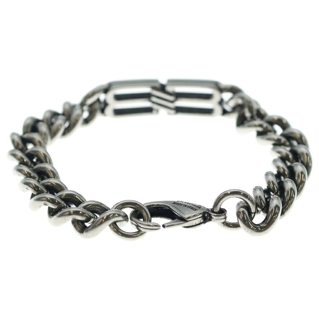 BALENCIAGA(バレンシアガ) BB ICON THIN BRACELET BBアイコン ブレスレット シルバー