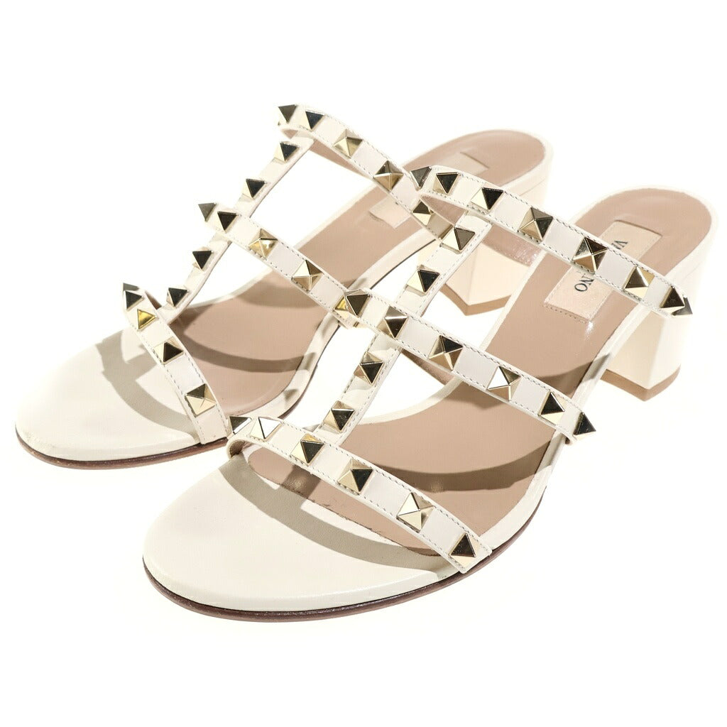 VALENTINO(ヴァレンティノ) ロックスタッズ スライド ヒールサンダル
