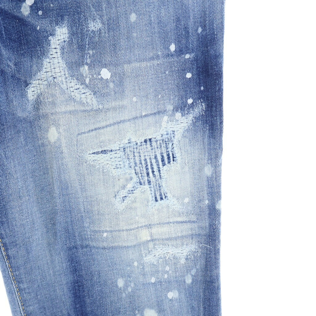 DSQUARED2(ディースクエアード) ボタンフライ スキニーデニム パンツ インディゴ S74LB1061