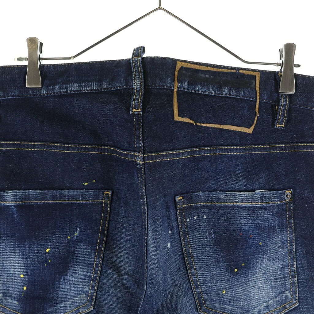 DSQUARED2(ディースクエアード) Skater Jean スケーター ジーン ボタンフライ スキニーデニム パンツ インディゴ S74LB0835