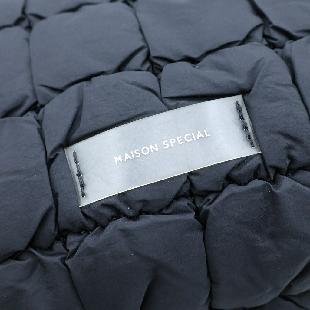MAISON SPECIAL(メゾンスペシャル) Shirring Big Tote Bag シャーリング ビッグ キルティング トートバッグ ブラック